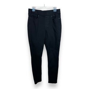 SIZE 10 LEVIS SIGNATURE BLACK JEGGINGS PULL ON STRETCH CASUAL SKINNY SHAPING